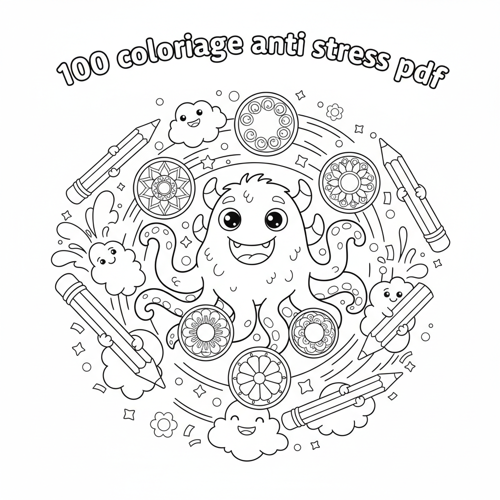 Coloriage 100 coloriage anti stress pdf 5