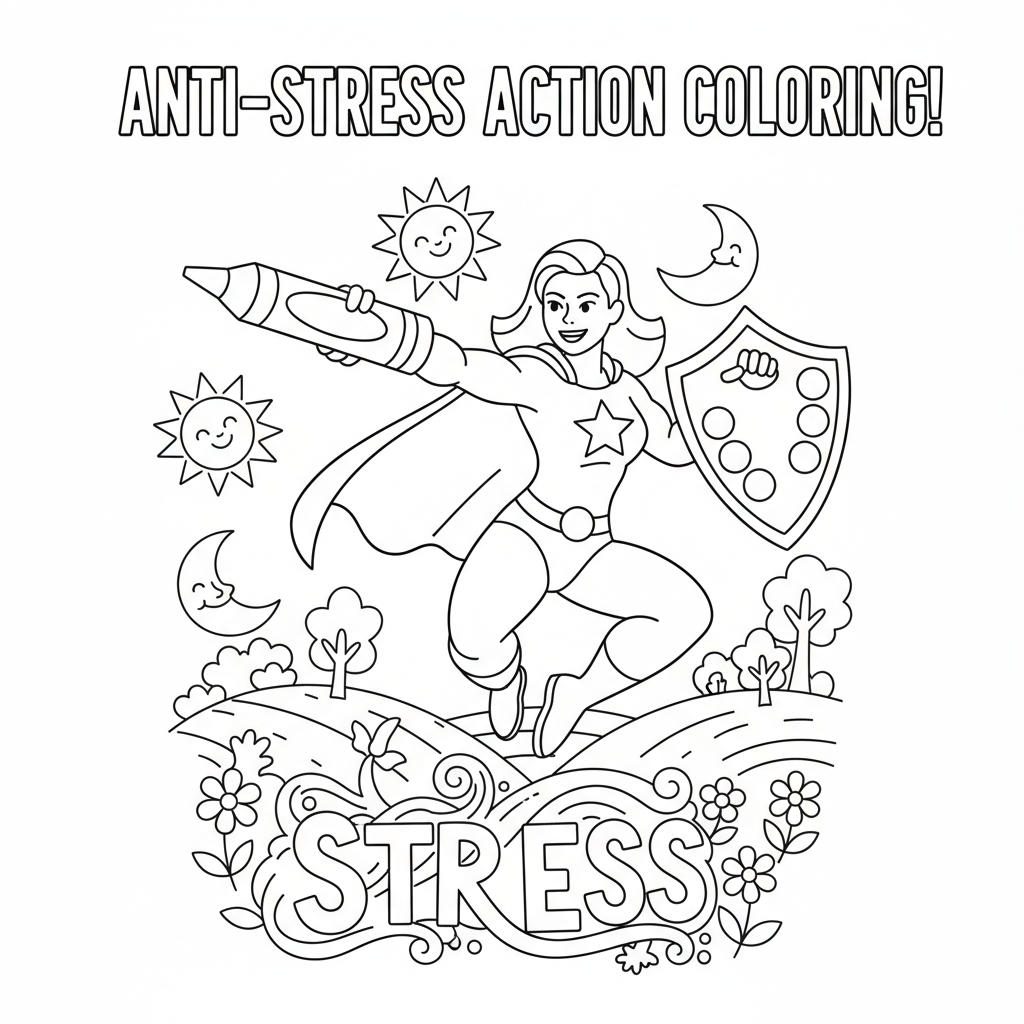 Coloriage action coloriage adulte 3