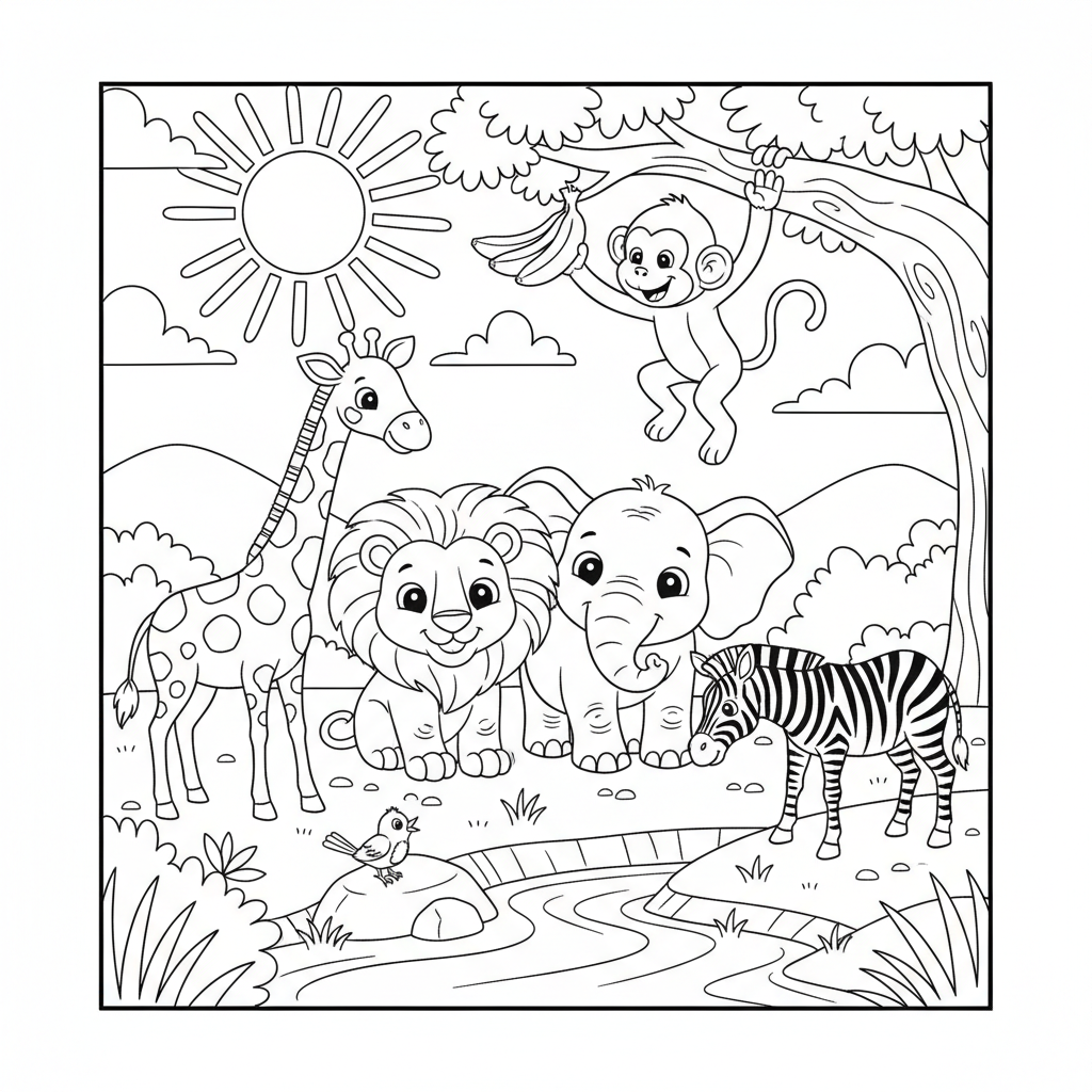 Coloriage animal coloriage 3