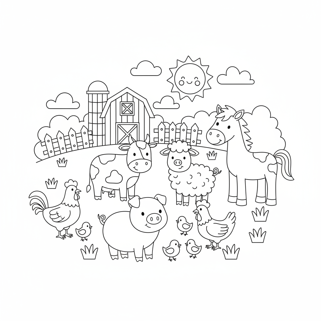 Coloriage animaux savane coloriage 2