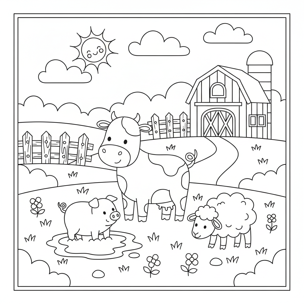Coloriage animaux savane coloriage 3