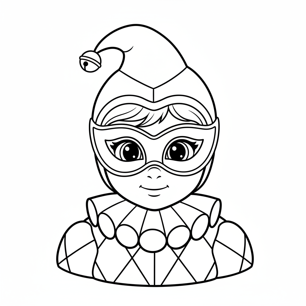Coloriage arlequin coloriage 4