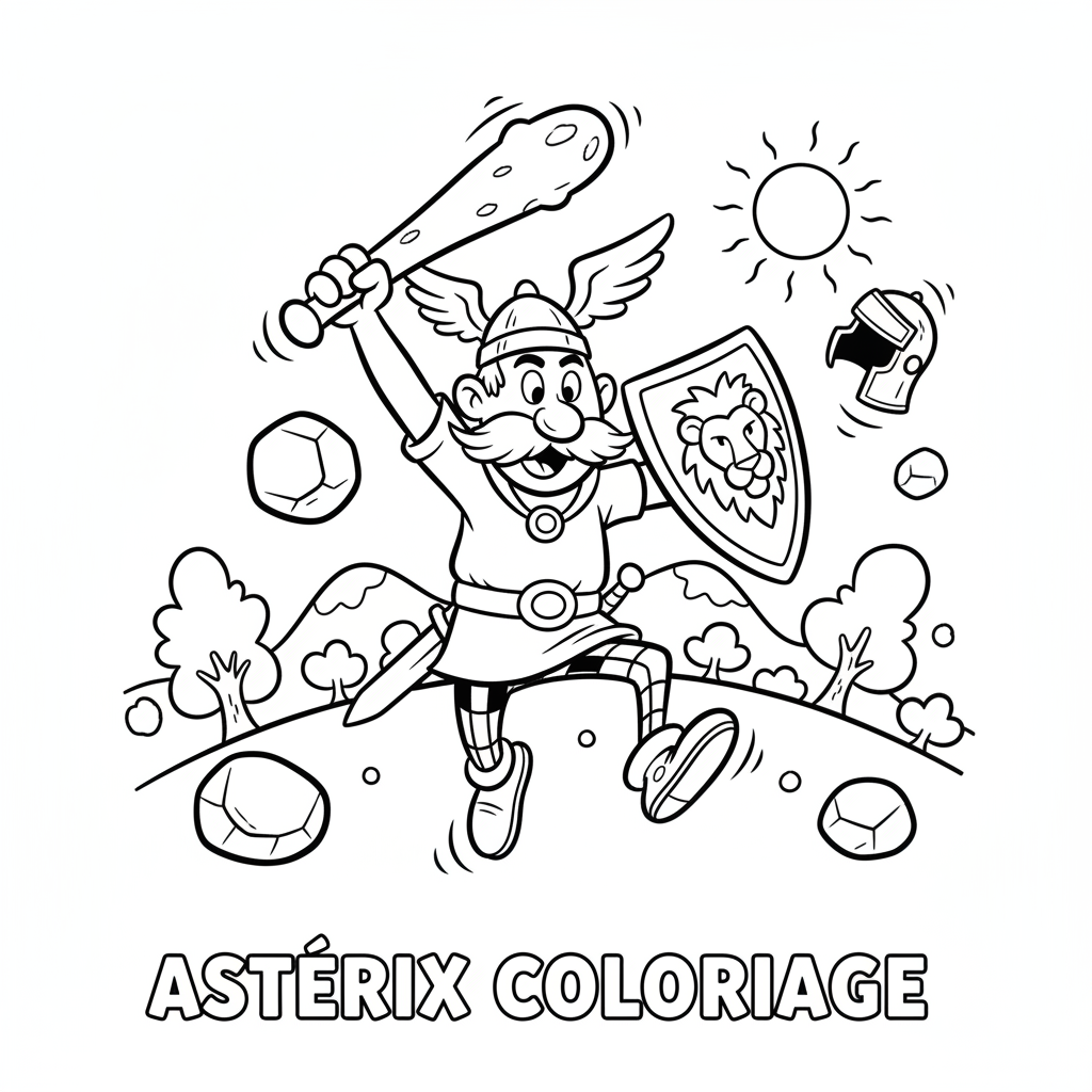 Coloriage astérix coloriage 5