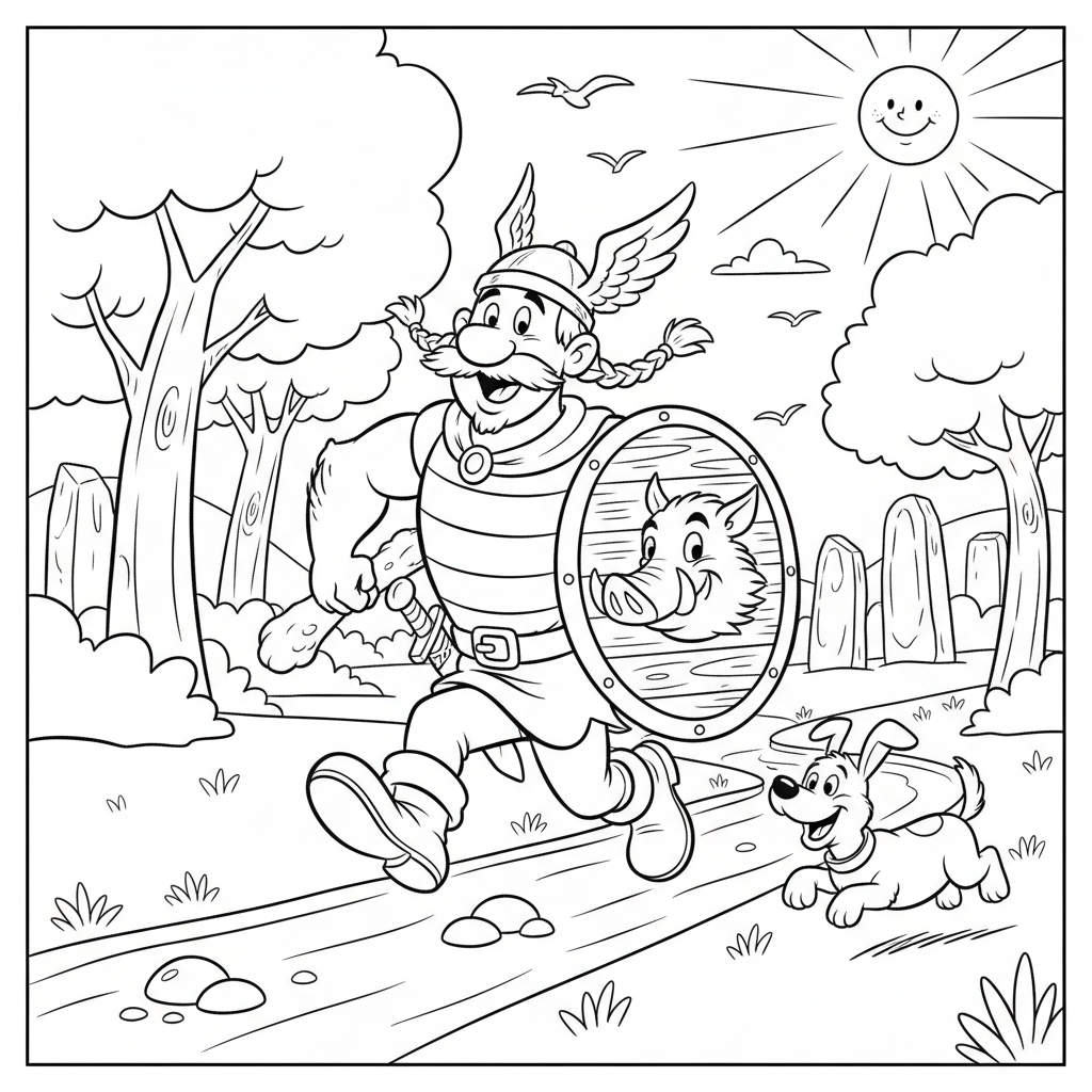 Coloriage asterix coloriage 3