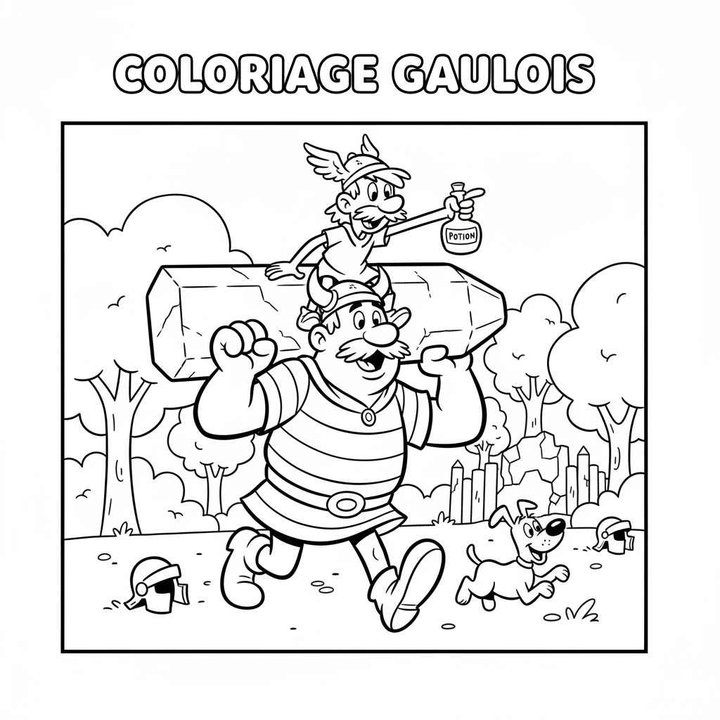 Coloriage astérix et obélix coloriage 2