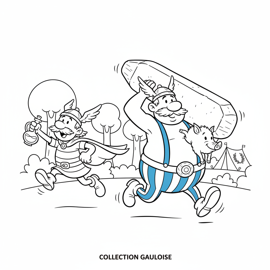Coloriage astérix et obélix coloriage 5