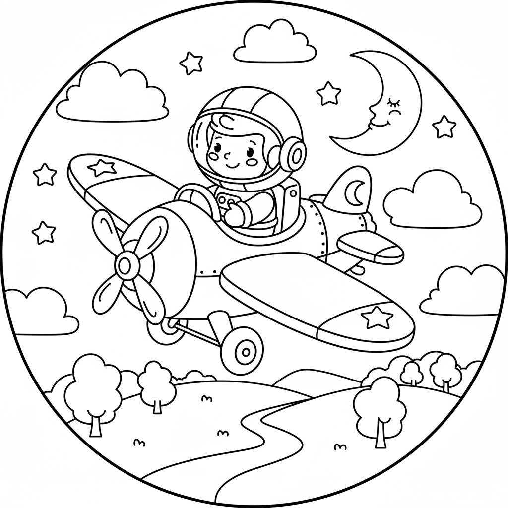 Coloriage astronaute coloriage 3