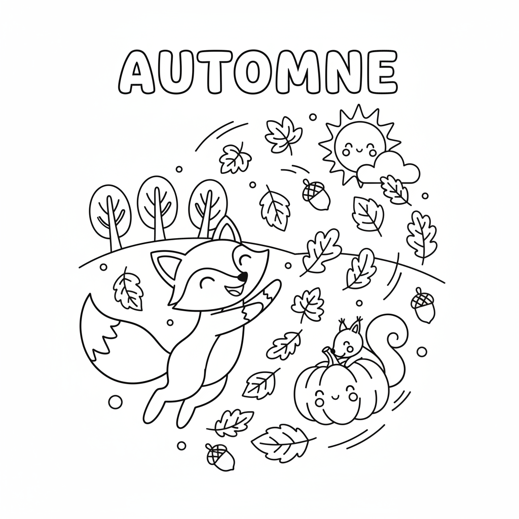 Coloriage automne coloriage 5