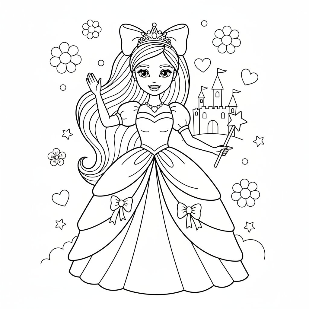 Coloriage barbie a imprimer coloriage