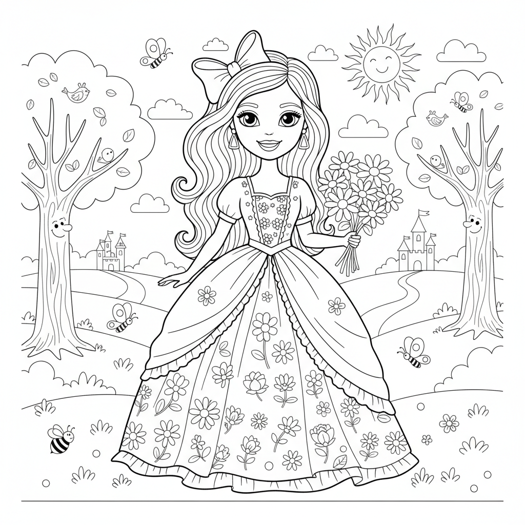 Coloriage barbie a imprimer coloriage 3