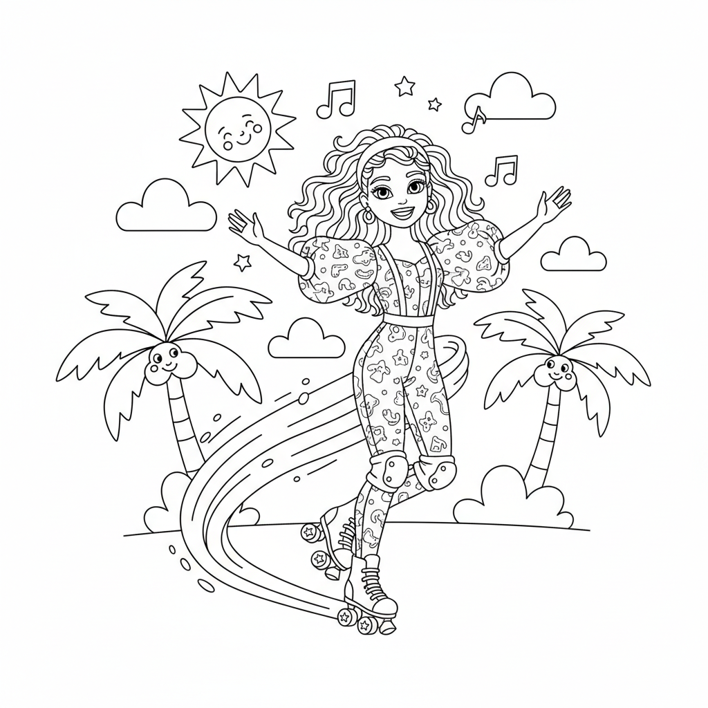 Coloriage barbie coloriage 5