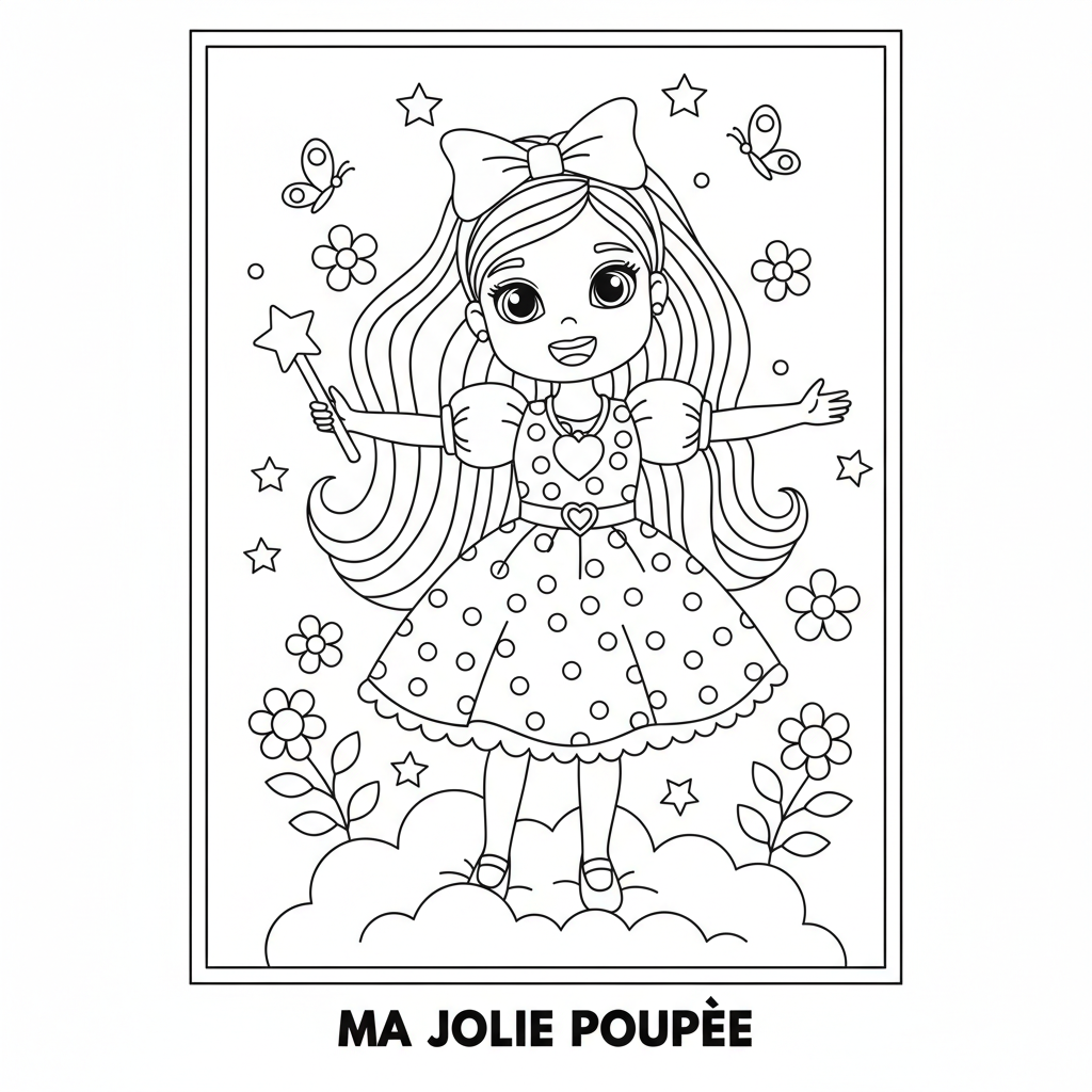 Coloriage barbie coloriage à imprimer