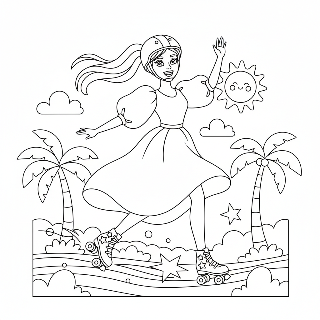 Coloriage barbie coloriage imprimer 5