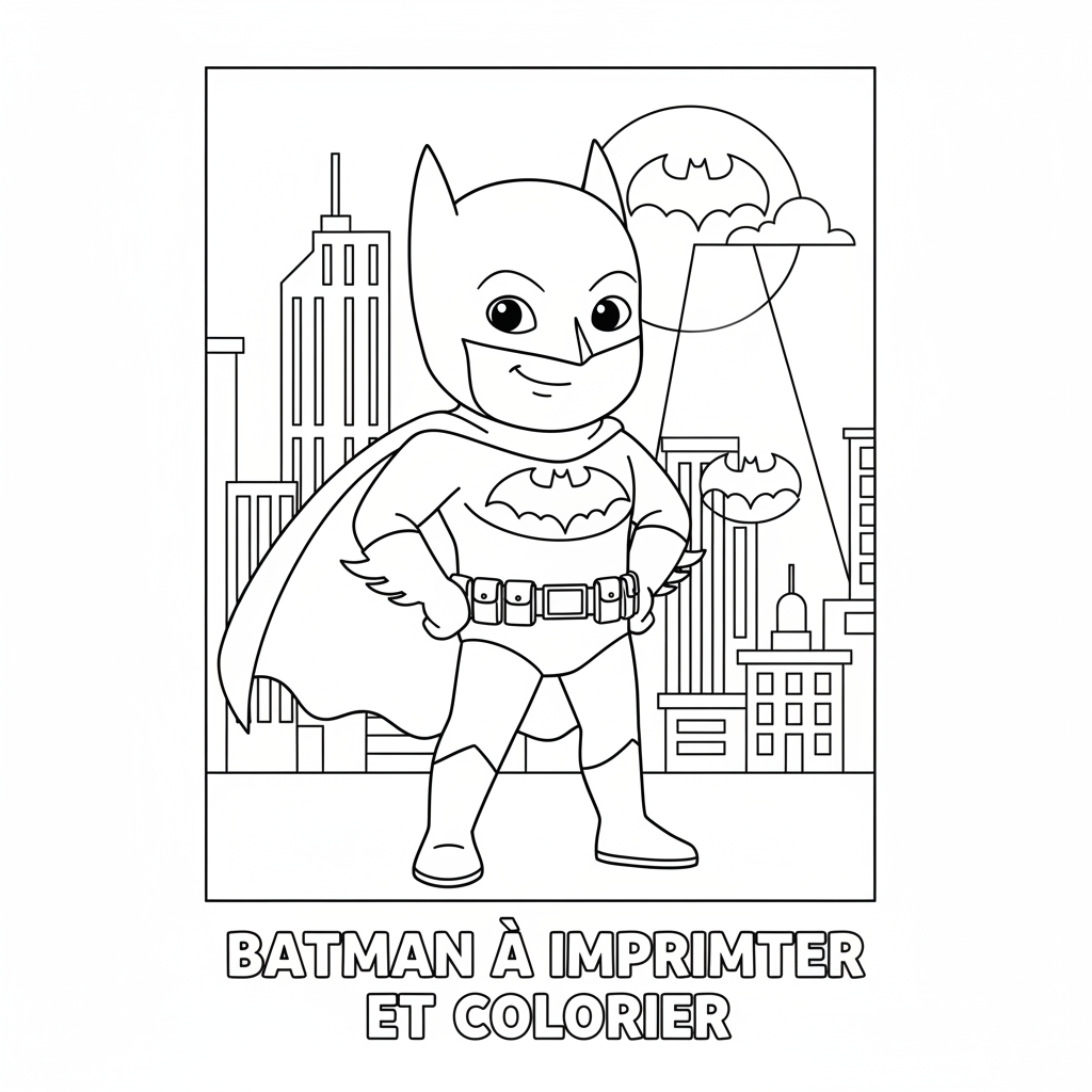 Coloriage batman coloriage à imprimer 2
