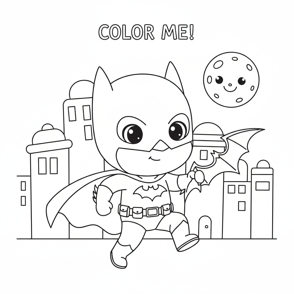 Coloriage Batman En Coloriage Gratuit à Imprimer