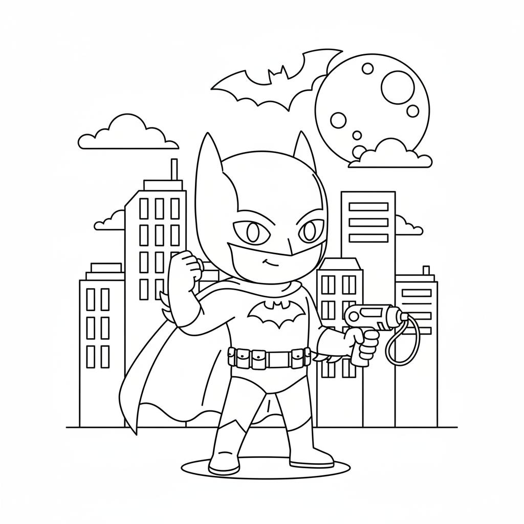 Coloriage batman en coloriage 2
