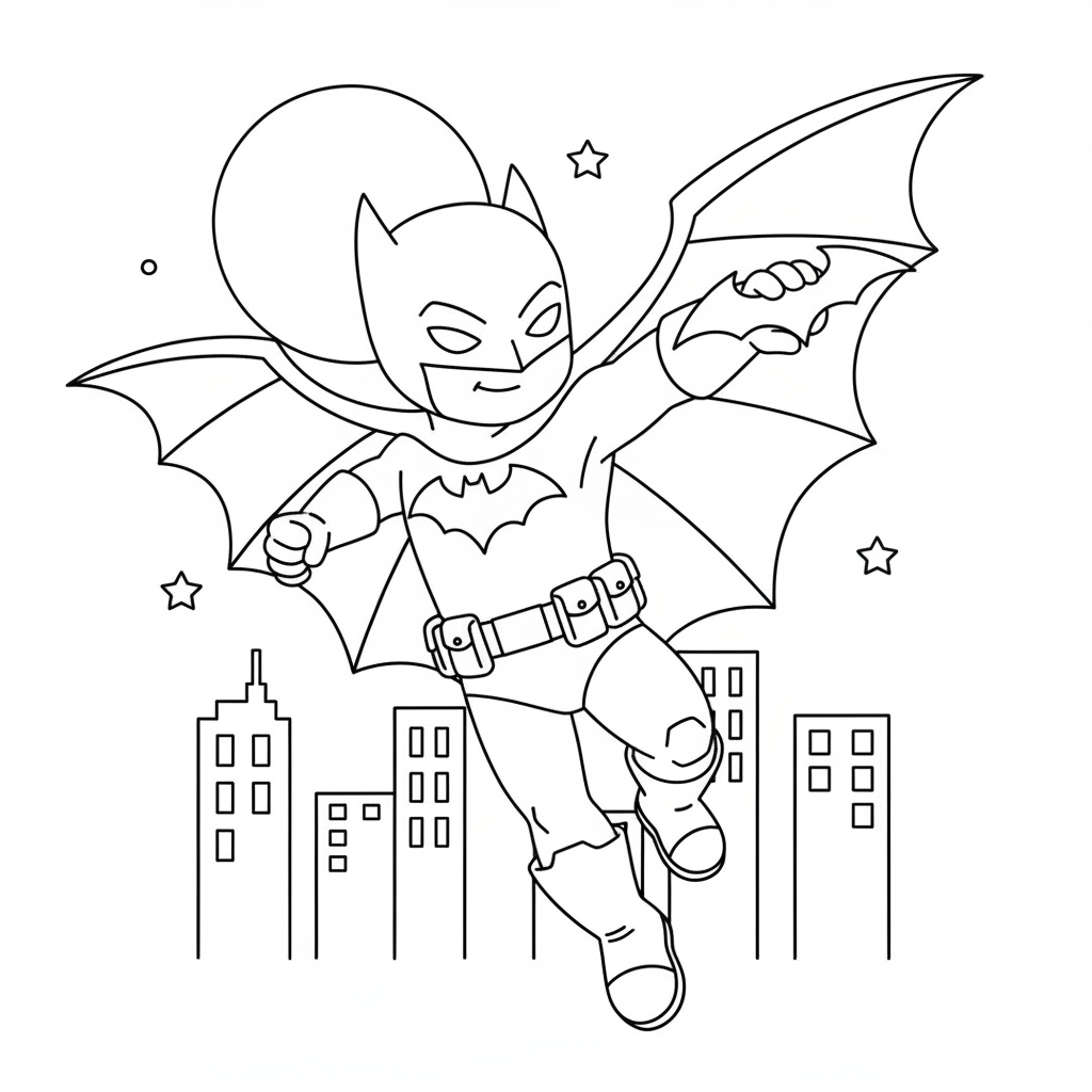 Coloriage batman en coloriage 5