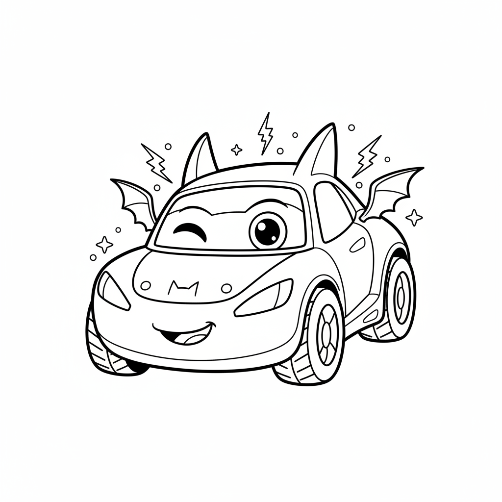 Coloriage batwheels coloriage 4