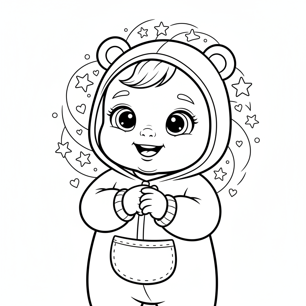 Coloriage bebe coloriage 4