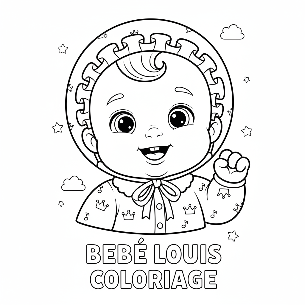 Coloriage bebe louis coloriage 4