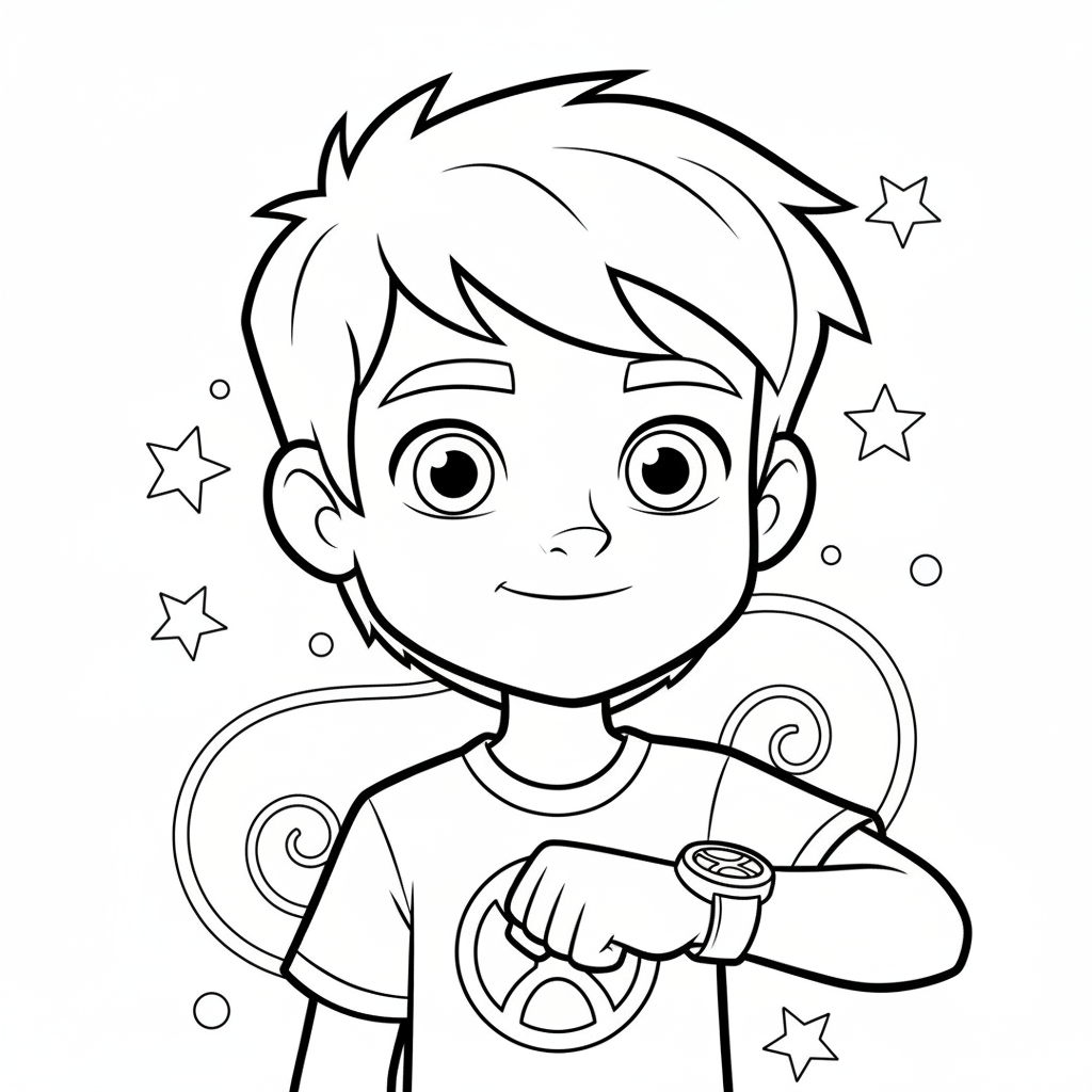 Coloriage ben 10 coloriage 4