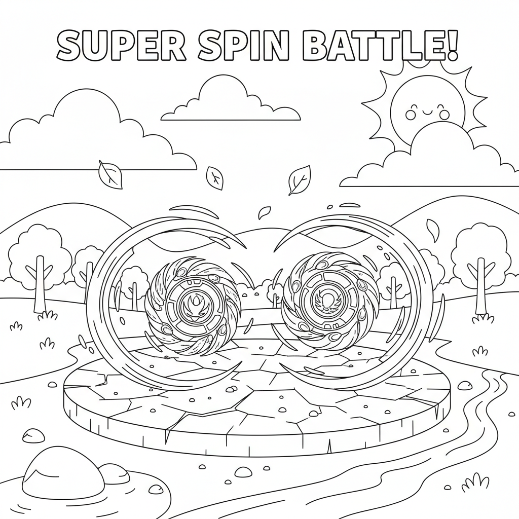 Coloriage beyblade coloriage 3