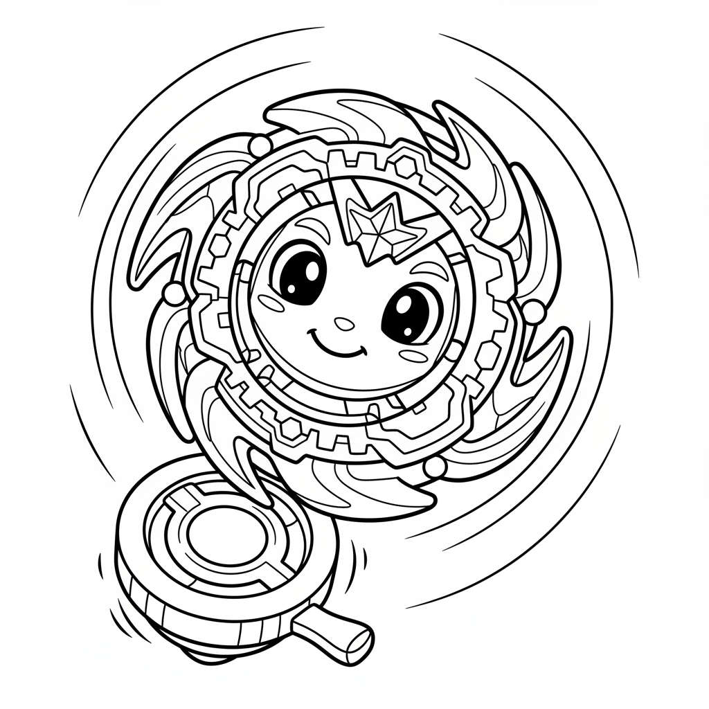Coloriage beyblade coloriage 4