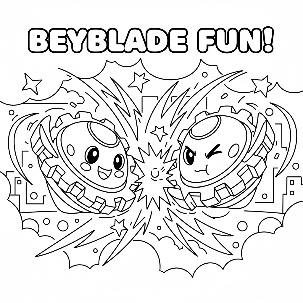 Coloriage beyblade coloriages 4