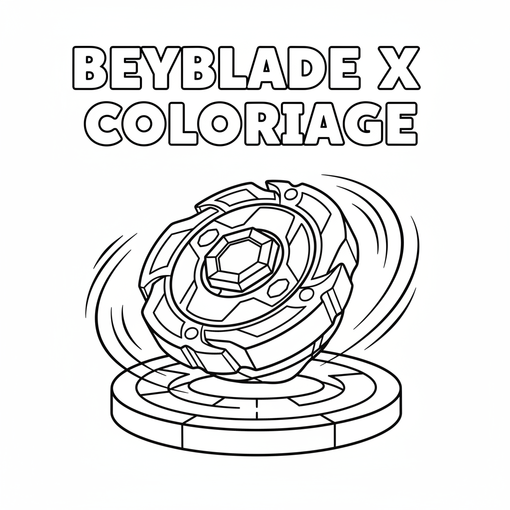 Coloriage Beyblade X Coloriage à Imprimer Gratuitement