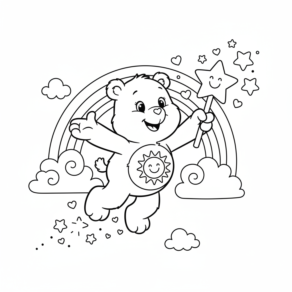 Coloriage bisounours coloriage 5