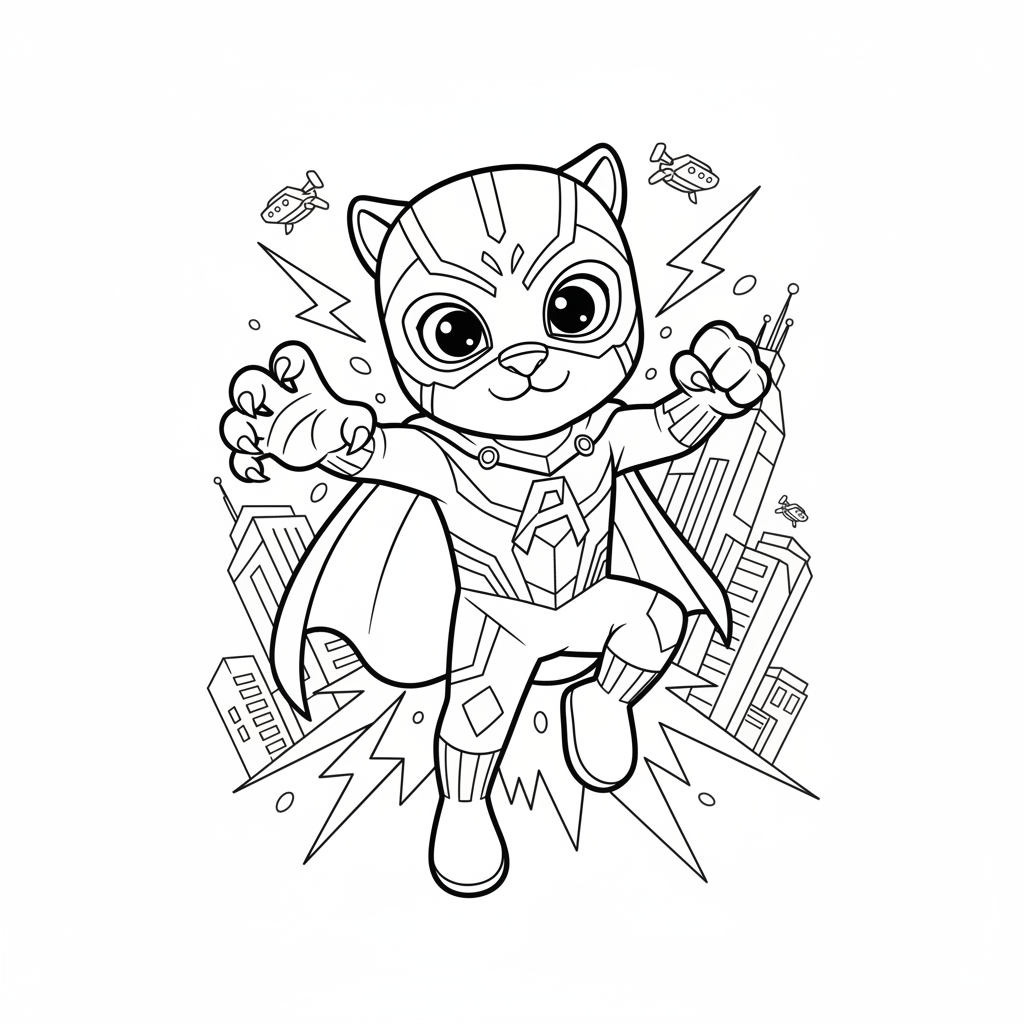 Coloriage black panther coloriage 2