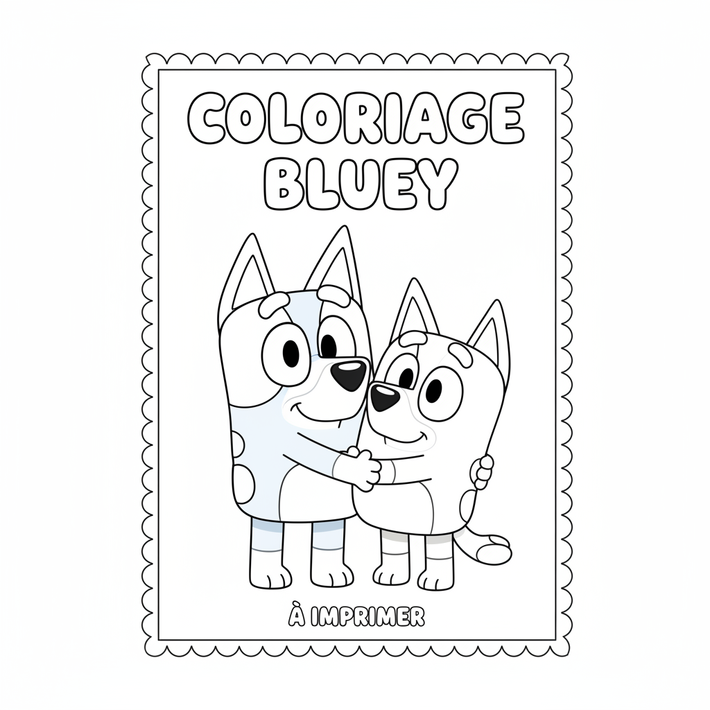 Coloriage bluey coloriage à imprimer 4