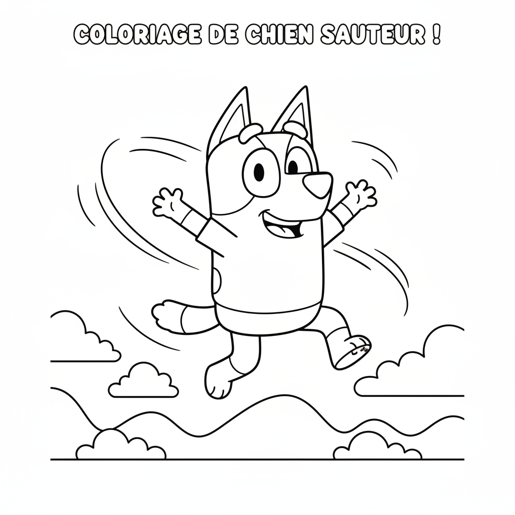 Coloriage bluey coloriage à imprimer 5