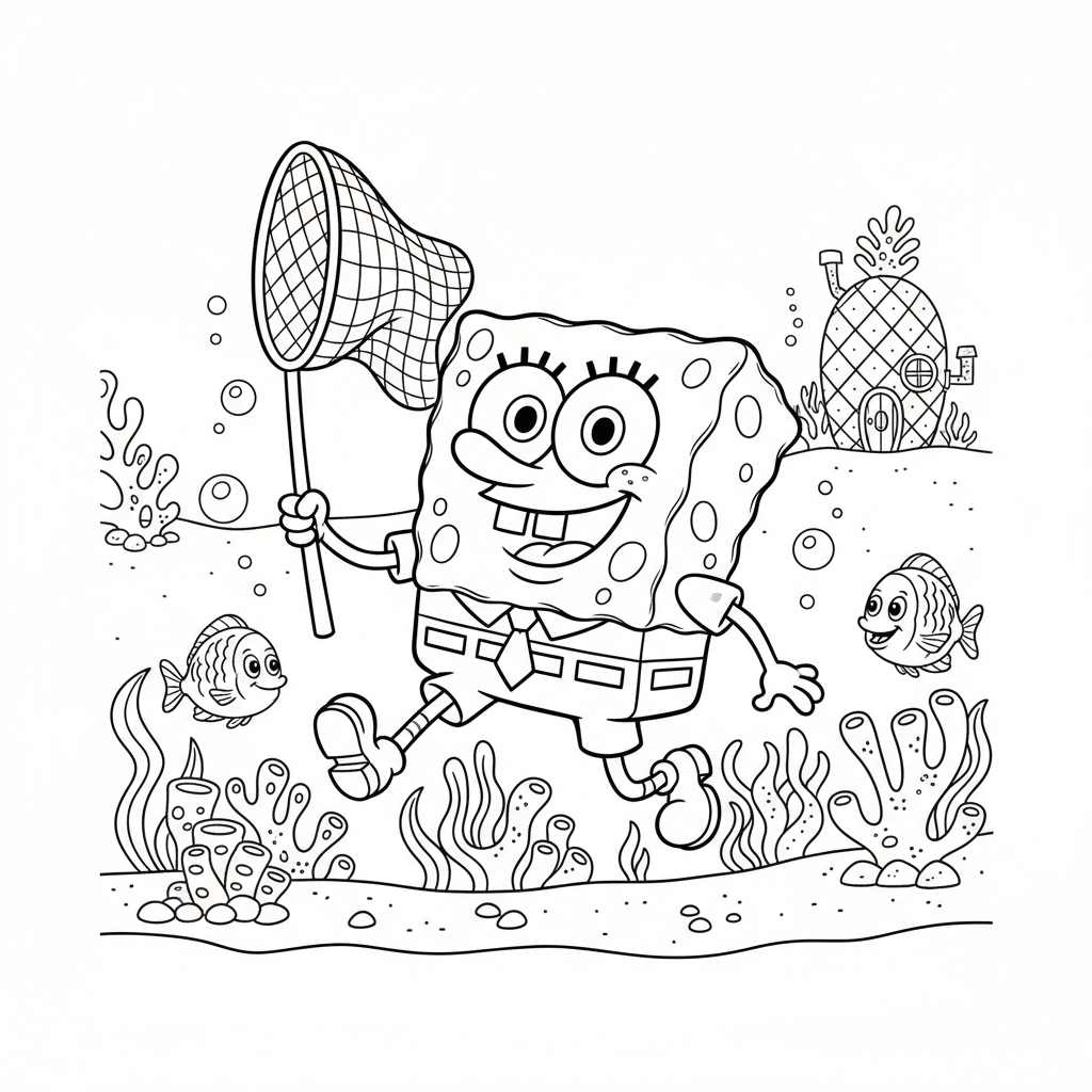 Coloriage bob l eponge coloriage 2