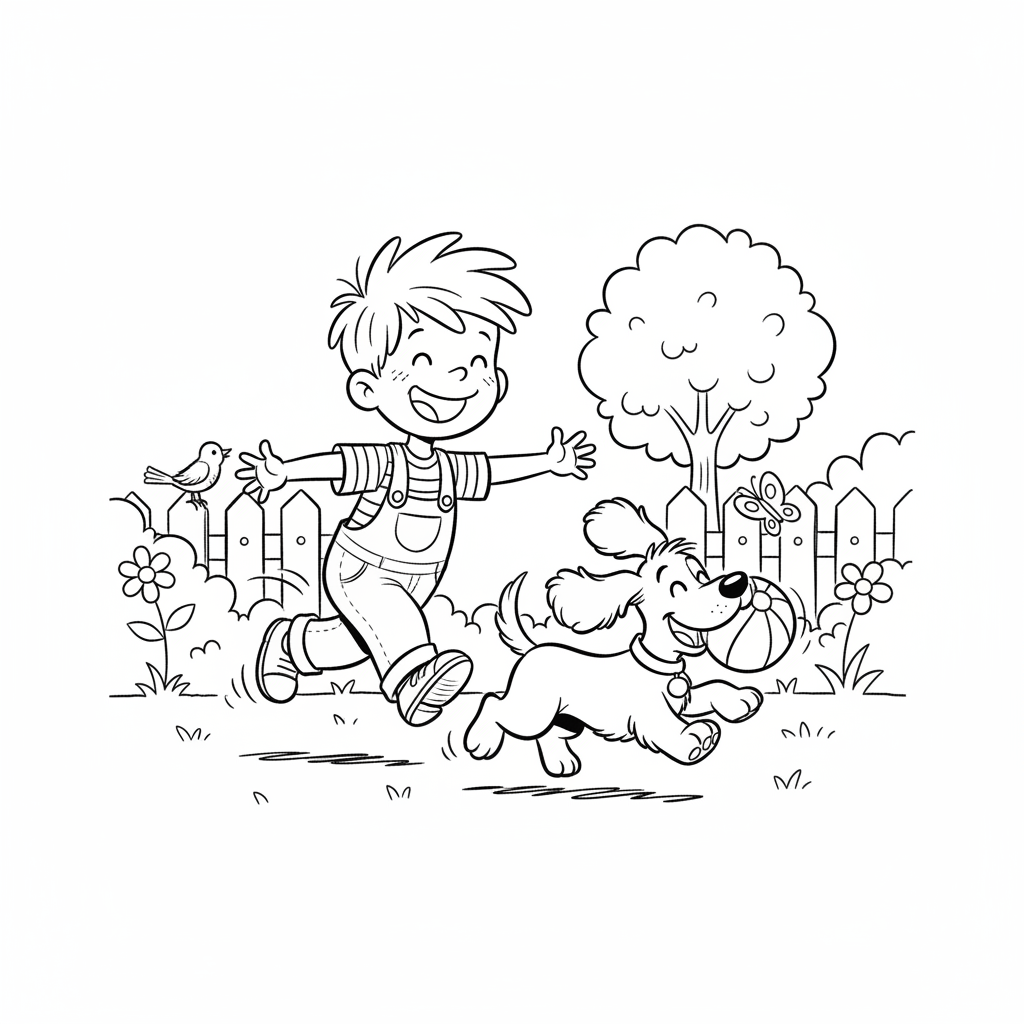 Coloriage boule et bill coloriage 2