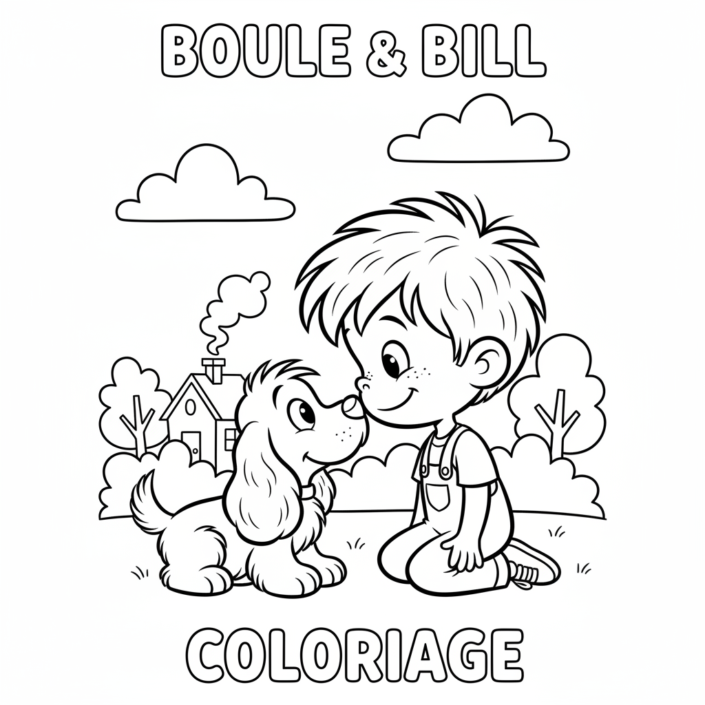 Coloriage boule et bill coloriage 4