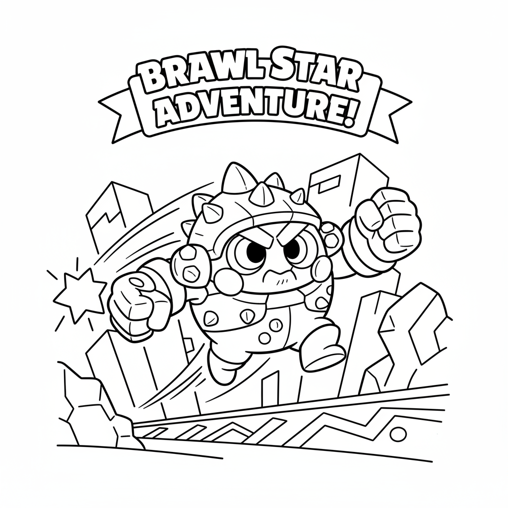 Coloriage brawl star coloriage 5