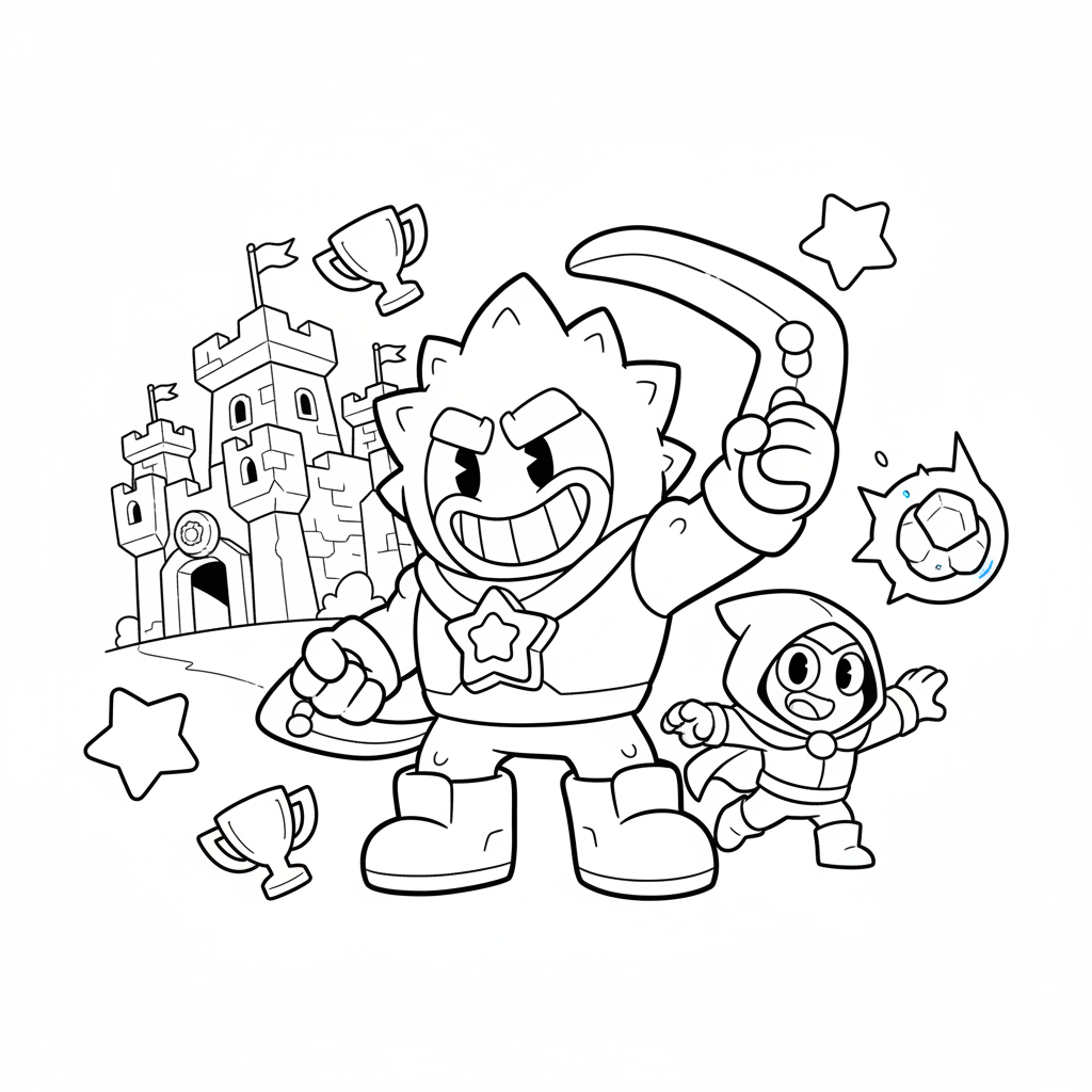 Coloriage brawl stars coloriage 2