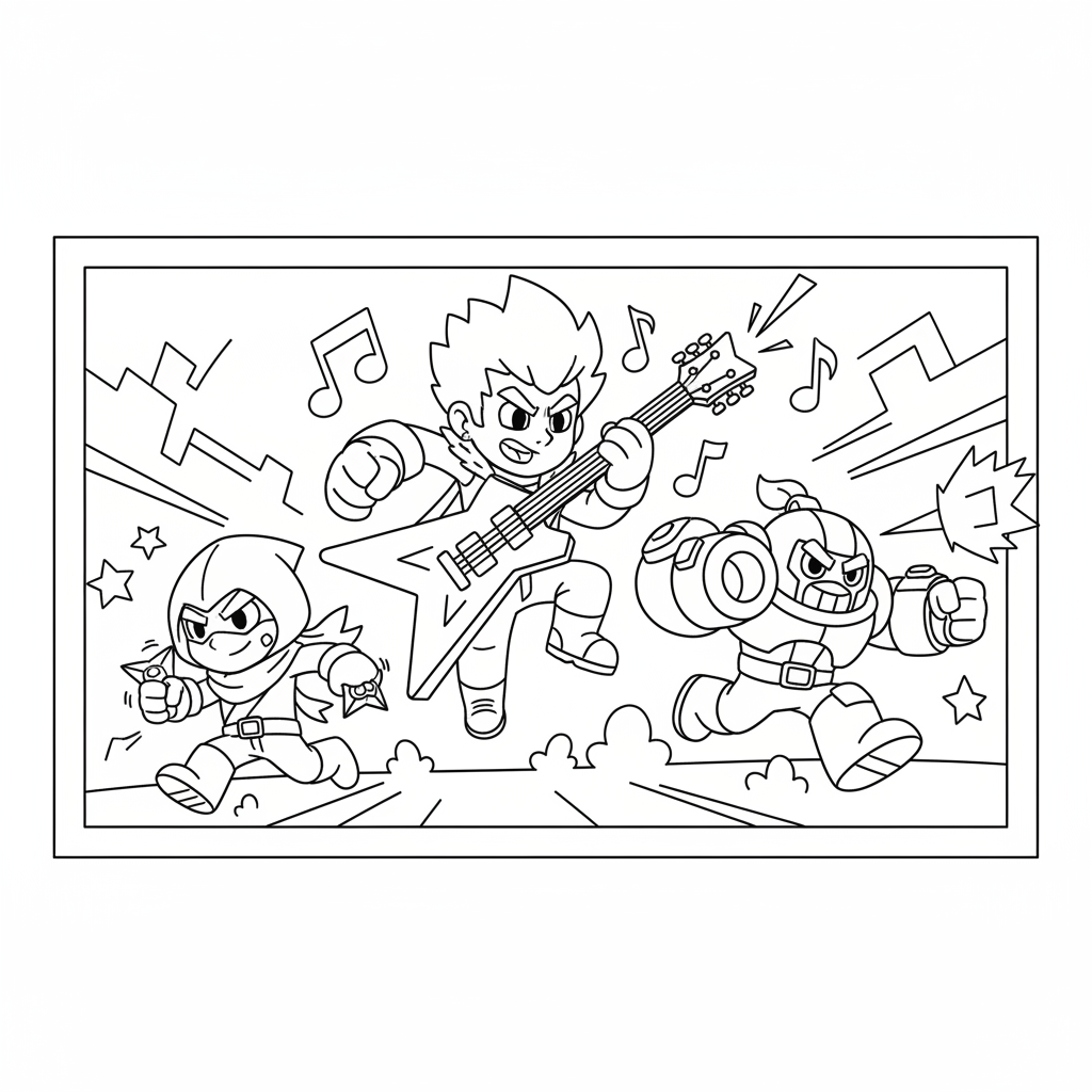 Coloriage brawl stars coloriage 5