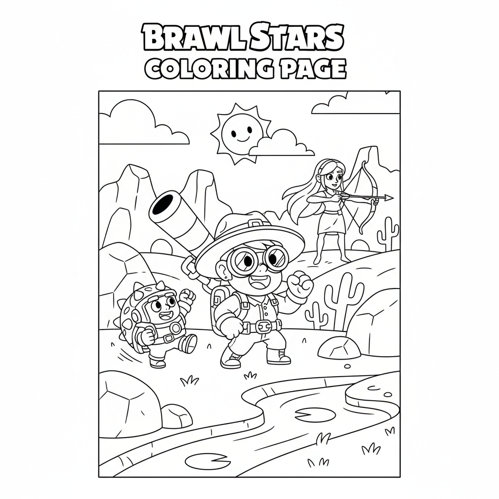 Coloriage brawl stars coloriage à imprimer 3