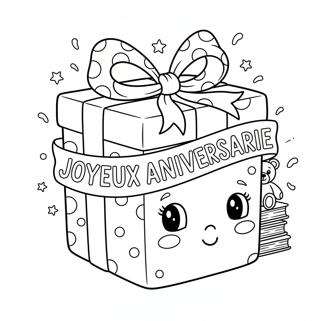 Coloriage cadeau coloriage 4