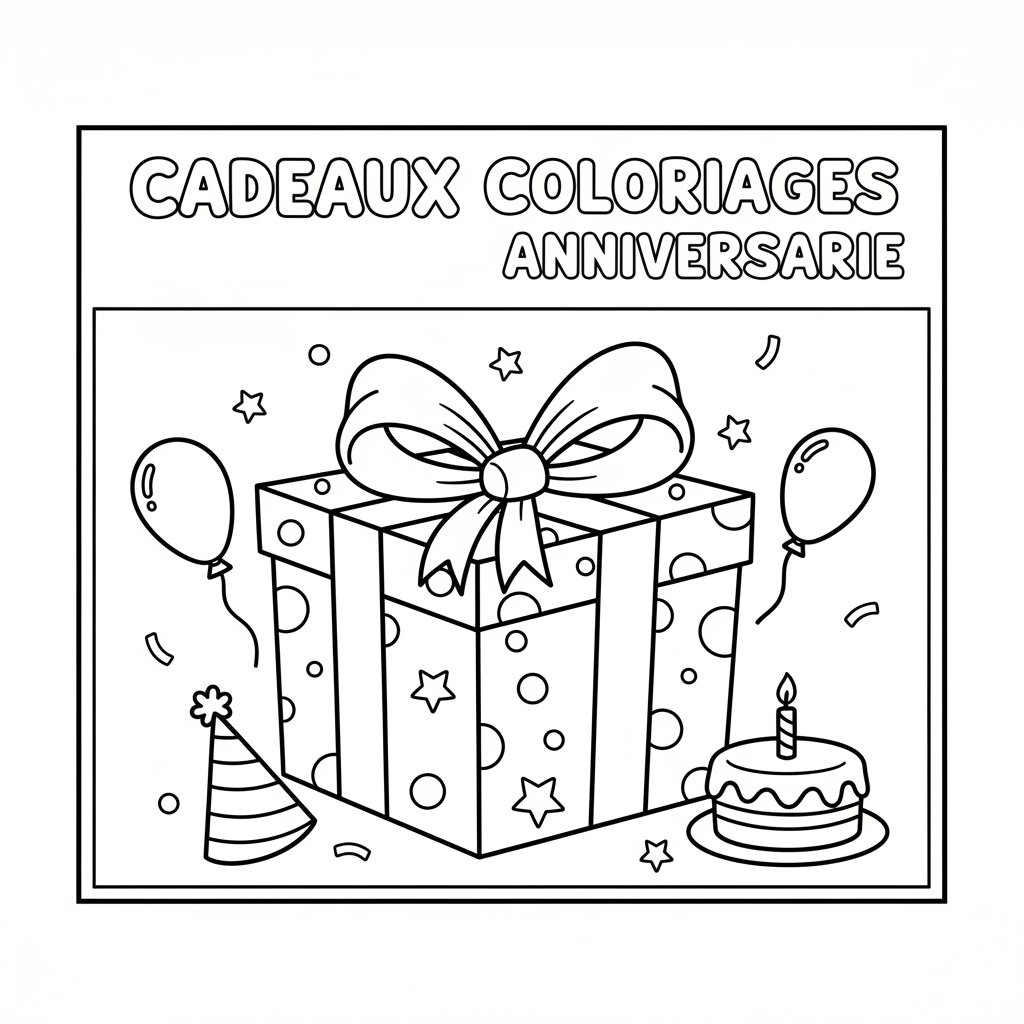 Coloriage Cadeaux Coloriages Gratuit à Imprimer