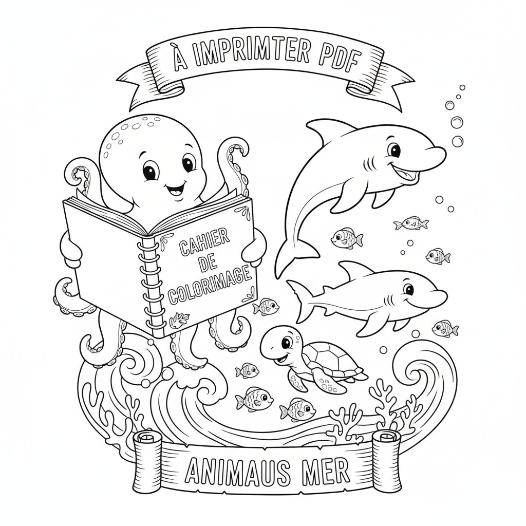 Coloriage cahier de coloriage à imprimer pdf 5