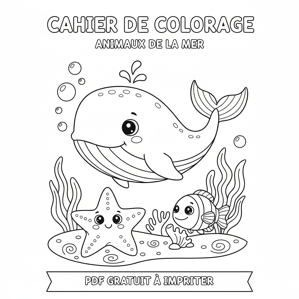 Coloriage cahier de coloriage à imprimer pdf gratuit 4