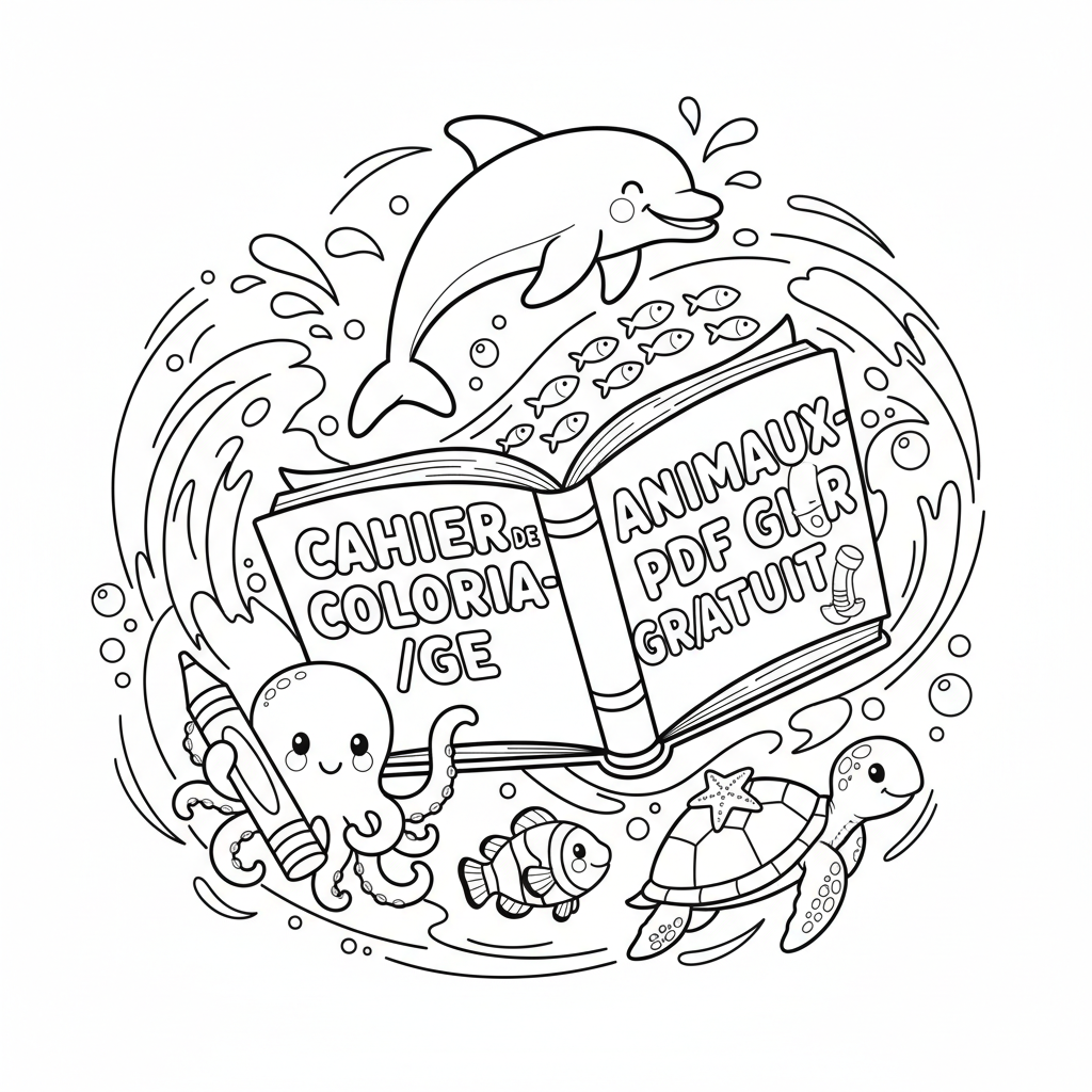 Coloriage cahier de coloriage à imprimer pdf gratuit 5