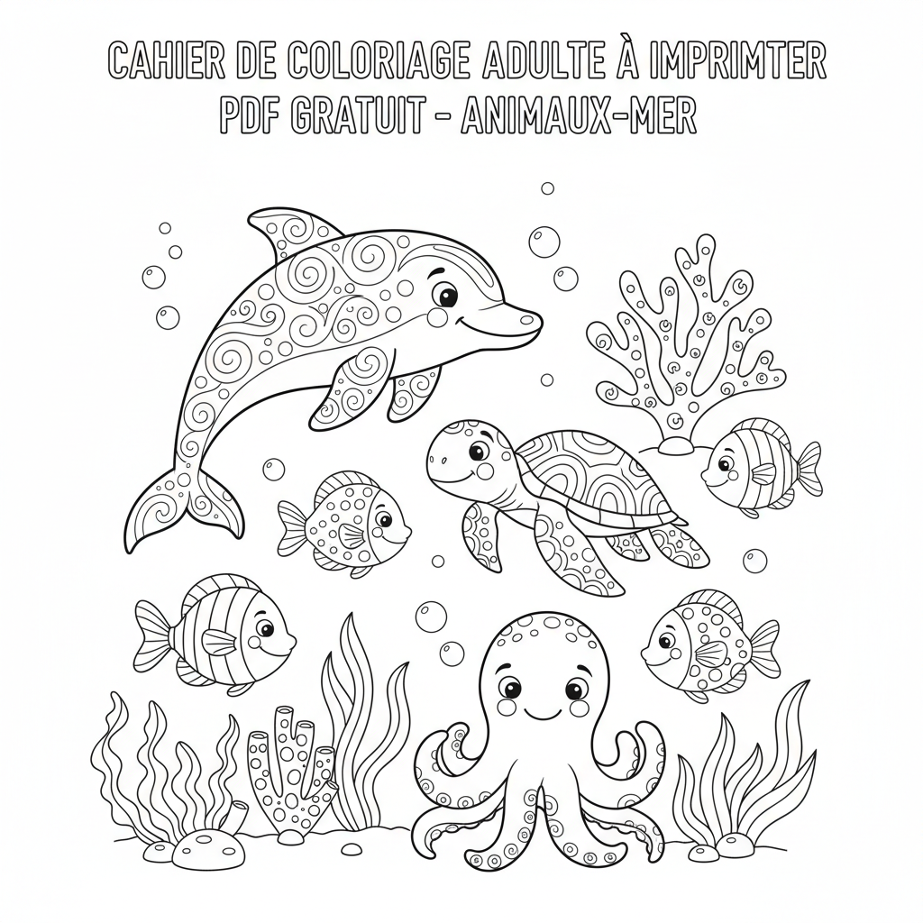 Coloriage cahier de coloriage adulte à imprimer pdf gratuit 2