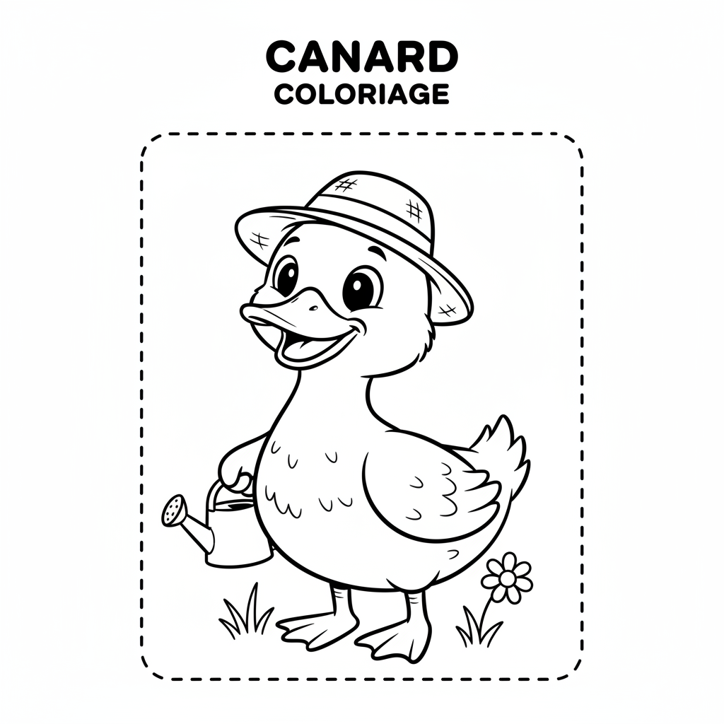Coloriage Canard Coloriage Gratuit à Imprimer