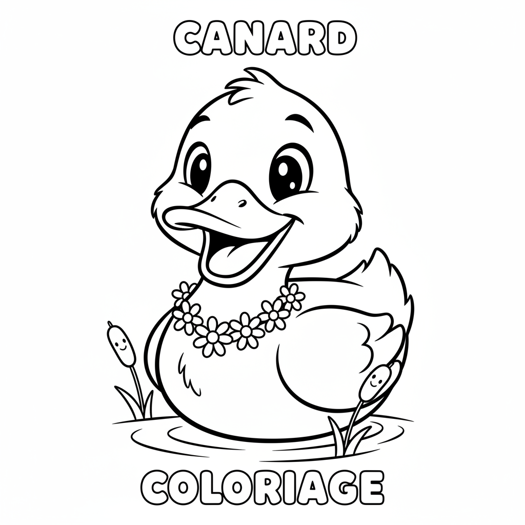 Coloriage canard coloriage 4