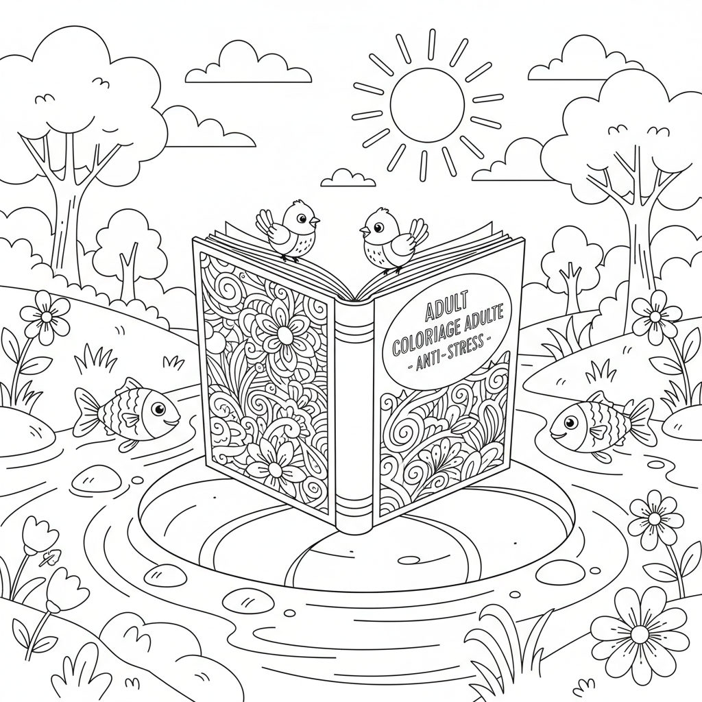 Coloriage carnet coloriage adulte 3