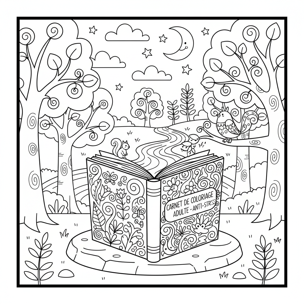 Coloriage carnet de coloriage adulte 3